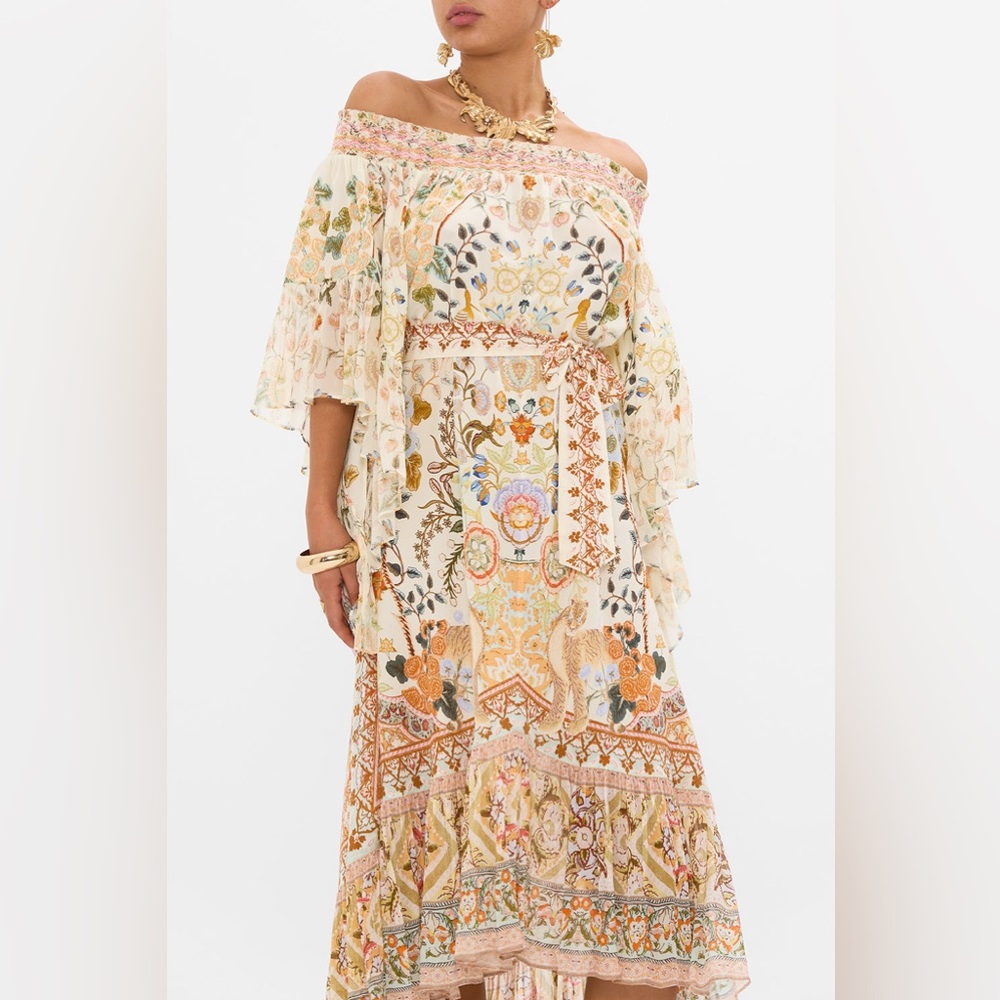 High Low Hem Off Shoulder Dress
In Honour Of Heirlooms